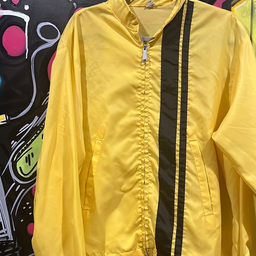 Yellow windbreaker